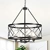 1771 farmhouse rustic chandelier for dining room light fixture ceiling mount 4 lights adjustable black kitchen island lighting hanging lights for entryway foyer bedroom hallway living room  urban country home decor