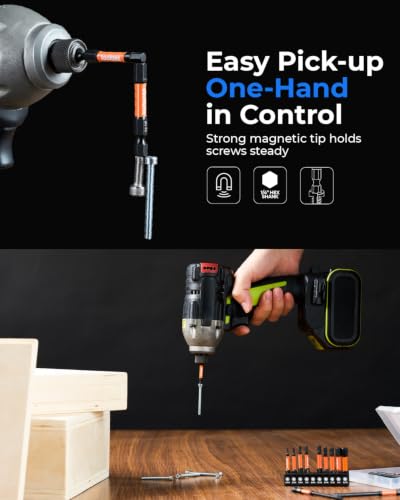 Image of toolant Hex Head Allen Wrench Drill Bits 20pcs Hex Bits for Gifts(Metric&SAE),Tools Gifts for Men, Birthday Gifts,Stocking Stuffers for Adults Dad Boyfriend Father Husband, S2 Steel Bits Set