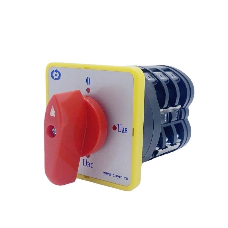 Manual Transfer Rotary Cam Switch 4 Position Voltage Selector 16A Silver Contact Three Levels