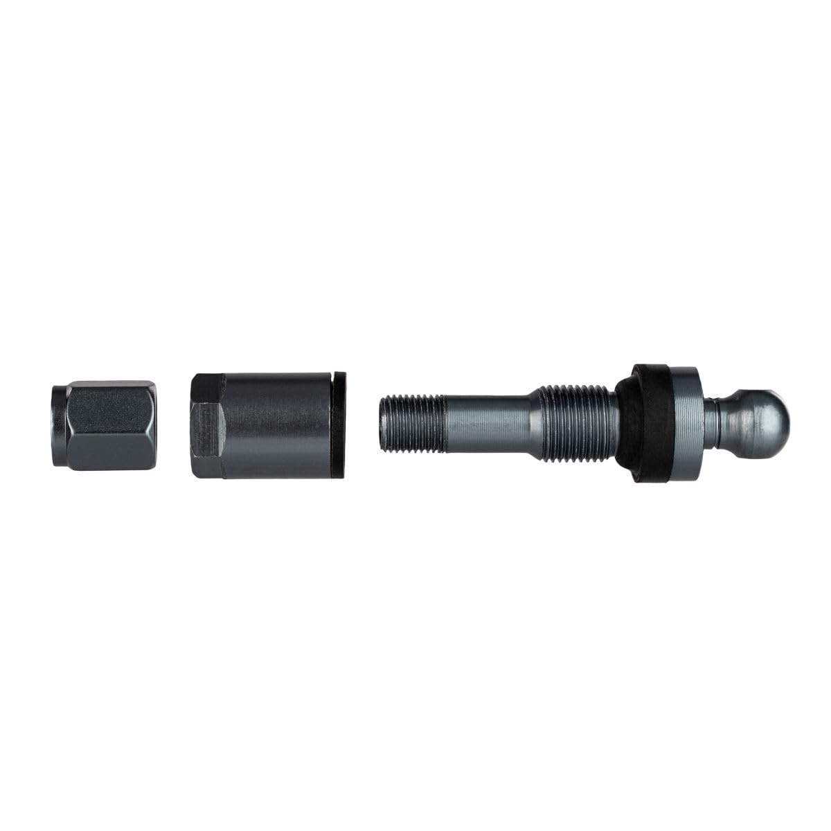 Electronicx 4 x czujnik TPMS TPMS czujnik ciśnienia w oponach 433 MHz wstępnie zaprogramowany zawór metalowy Gunmetal zestaw 4-częściowy zamiennik do felg aluminiowych, felg stalowych