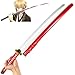 NIANXINN Drewniany Miecz Samuraja Anime, Zabawki-Broń 1:1, Japoński Miecz Katana Ninja Z Pochwą, Drewniana Zabawka Z Mieczem Samuraja, Nadaje Się Do Zabawek Dla Dzieci Anime Fan Halloween Na Imprezę C