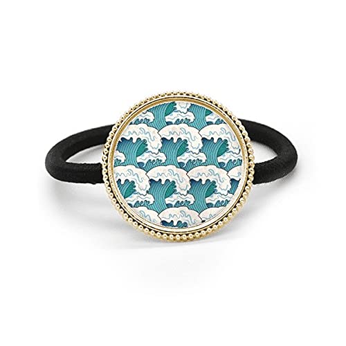 Bandeau en caoutchouc et métal argenté Ukiyoe pour vos coiffures