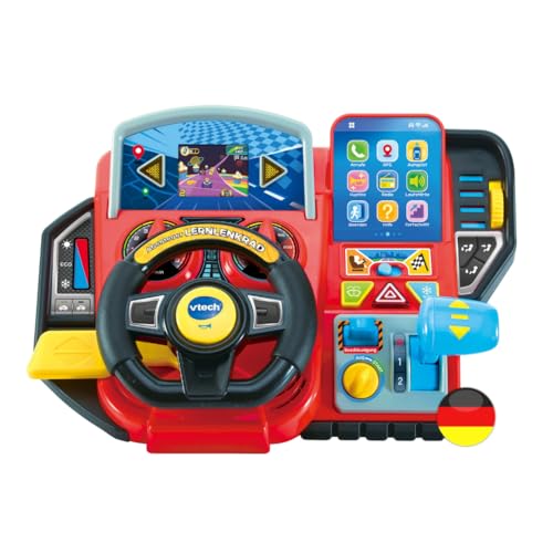 VTech Abenteuer Lernlenkrad Interaktives LCD-Steuer für Kinder 3-7