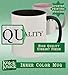 got pirn? - 11oz Ceramic Colored Handle and Inside Coffee Mug Cup, Black