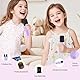 CUTEEEE Karaoke Maschine für Kinder mit 2 Bluetooth Mikrofonen, Mini Bluetooth Lautsprecher mit LED-Lichtern, Geschenk für Mädchen 4–12 Jahre, Ideal für Geburtstage, Familienfeiern & Partys