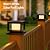 Mlambert 8 Pack Solar Post Lights Outdoor, Waterproof Fence Cap Lights for Deck, 4x4 6x6 Wooden Vinyl Outdoor Lights with Shinning Effect, Black