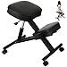 VEVOR Tabouret Ergonomique PVC Hauteur 53-71 cm Tabouret Réglable à Roulettes Capacité 120 kg Fauteuil Ergonomique à Genoux Cadre Acier pour Correction de Position Bureau Maison