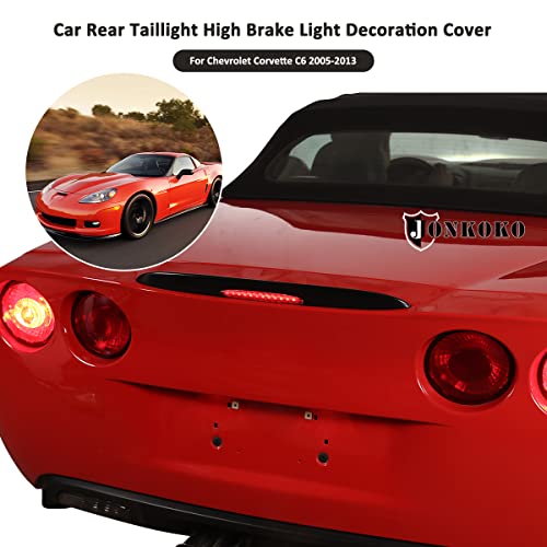 Jonkoko Car Rear Tail Foglights Lamp Frame Cover For Chevrolet Corvette C6 2005-2013 Rear Bumper Reflectors Lights,Highbrake Light Stickers,Auto Exterior Taillight Cover (Brake Light Cover) #TOP3