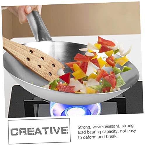 Wok de acero inoxidable para cocina de inducción y gas miniatura 6