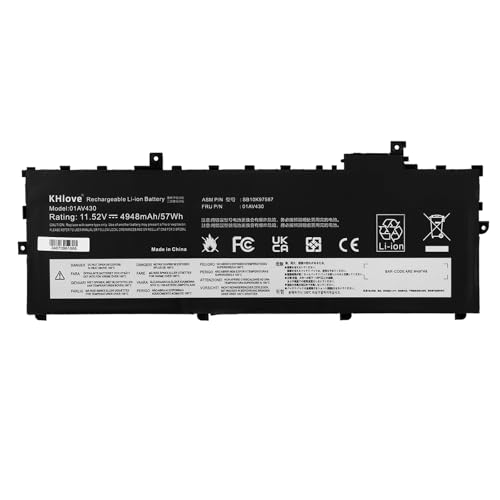 Batterie ThinkPad X1 Carbon 2017 2018 haute capacité 01AV429 cellule durable 57Wh