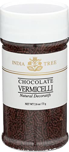 India Tree Chocolate Vermicelli, Natural, 2.6 Ounce