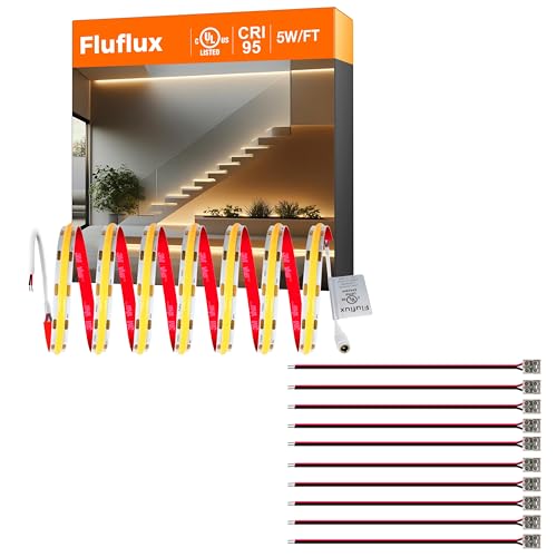 Kit de cinta LED COB 3000K 10m con conectores 2 pines miniatura 1