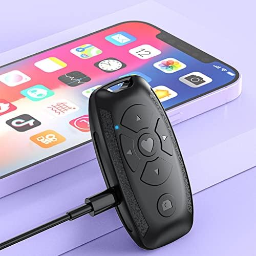 runnerequipment USB Mobile Phone Blue Tooth Remote Control - Wireless Camera Shutter Selfie Button Clicker, 10-15M Sensing Range - for Tik-Tok Live Video Shooting/Page Turning, E-Book