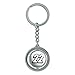 Graphics and More 22 Number Twenty Two Spinning Round Metal Key Chain Keychain Ring