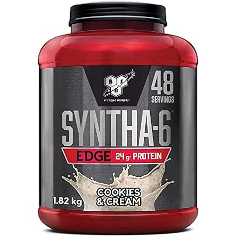 BSN Syntha 6 Edge Batido de Proteínas Bajo en Carbohidratos y Azúcar, Galletas y Crema, 1,87kg Cover