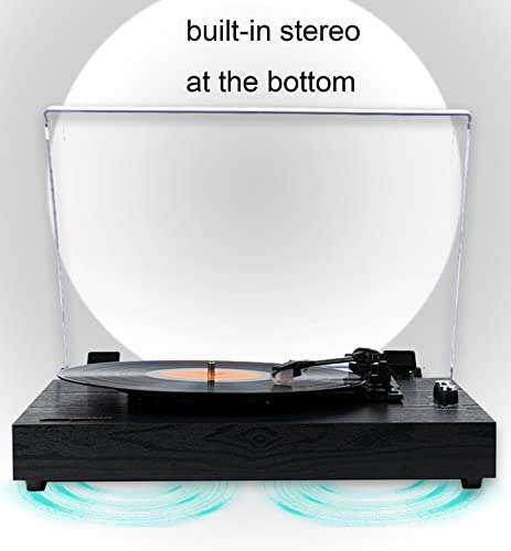 Tourne-Disque Portable Vintage avec entrée/Sortie Bluetooth et Haut-parleurs intégrés Stylet Rubis Durable Tourne-Disque phonographe Vintage à 3 Vitesses avec c - Les Beatles, Paul McCartney, John Lennon, RIngo Starr, George Harrison Tourne-Disque Portable Vintage avec entrée/Sortie Bluetooth et Haut-parleurs intégrés Stylet Rubis Durable Tourne-Disque phonographe Vintage à 3 Vitesses avec c – Image 6