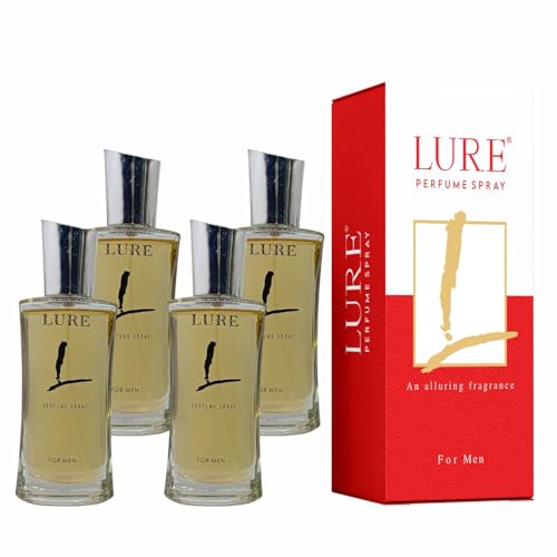 Image of LURE Perfume Spray for Men | Fresh Scent | Luxury Perfume | Premium perfume | Body spray Deep Freshness (50ml) | Long Lasting Fragrance | Perfect For Everyday Use | Luxury & Distinction | (Pack Of 4)
