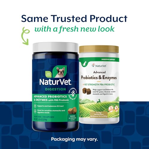Image of NaturVet Advanced Probiotics & Enzymes Dog Supplement - 240 Soft Chews