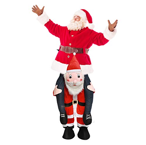 Santa Claus Costume,Easy to Wear and Walk Christmas Costumes for Women/Men ,Fancy Riding on Santa’s Shoulders Unisex Adult Costume. (Santa Claus)