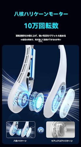 YAKINO 首掛け扇風機 ネッククーラー の商品画像 8