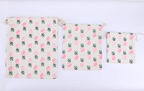 Amoyie - Lot de 3 Sac Organiseurs de Bagage, Petit Sacs Rangement, Tissu Pochettes pour Enfants Petit Objet, Voyage Accessoires, Cosmétiques Chaussettes – vue 7