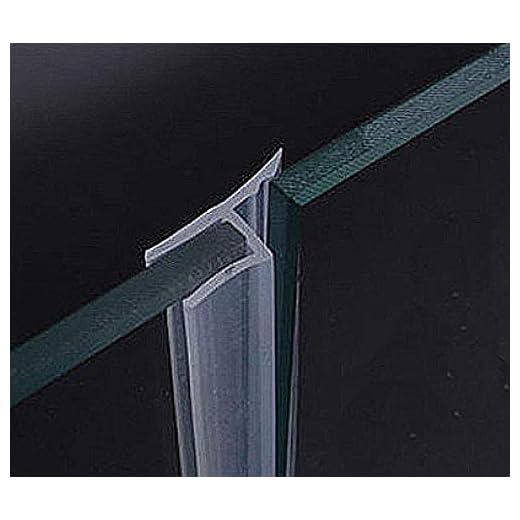 Glass Door Side Seal Strip 100 Inch Frameless Shower Door Sweep for 1/4" Framelss Glass Door