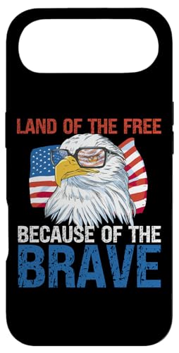 USA Eagle Land of the Free Because of the Brave 74 X}zP[X iPhone Air p