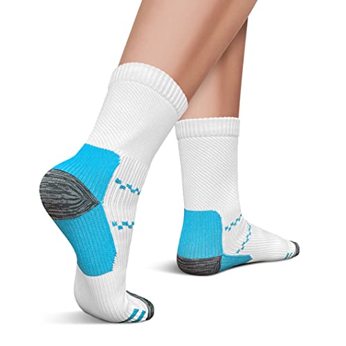 Image of Copper Compression Socks (3 Pairs), 15-20 mmhg is BEST Athletic & Medical for Men & Women, Running, Flight, Travel, Nurses - Boost Performance, Blood Circulation & Recovery