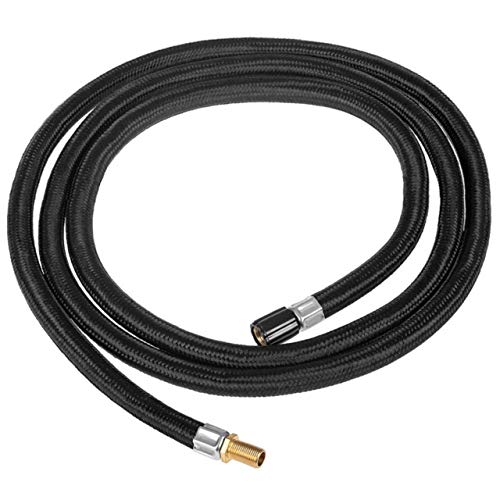 HEYNER Replacement Extension Air Hose 150cm Air Pumps Compressors with Screw in Valve H200110, Black