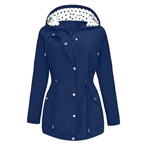 Moda para mujer Impermeable Sudadera con capucha Sombrero Chaqueta deportiva desmontable y...
