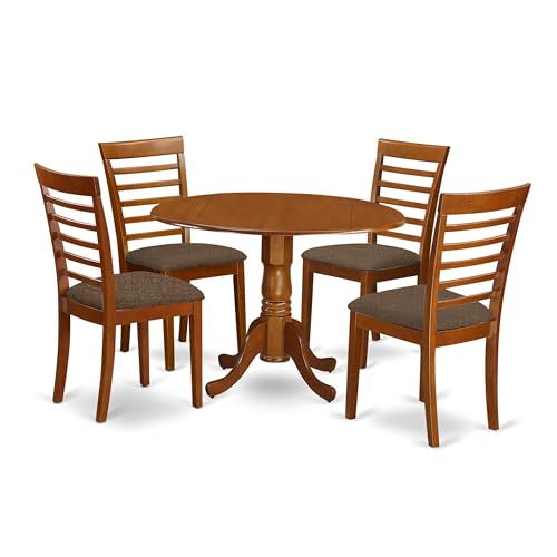 East West DLML5-SBR-C - Mueble de microfibra para asiento tapizado, color marrón