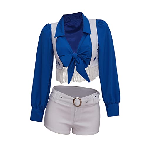 MyheroCos Women's Star Sexy Cheerleader Costume High School Girls Cheerleading Uniform Sports Team...