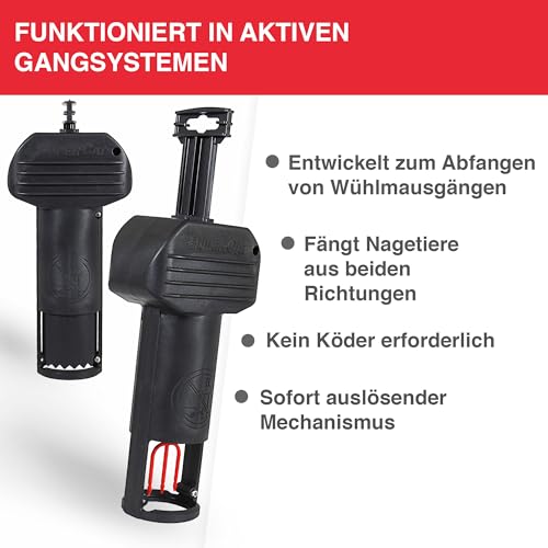 SWISSINNO Wühlmausfalle PRO SuperCat - Effiziente Schlagfalle gegen Feld- & Wühlmäuse, Patentierter Auslösemechansimus… – Ansicht 2