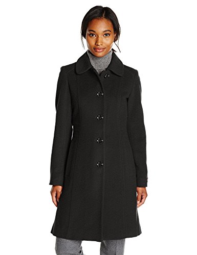 Anne Klein Women's Single-Breasted Wool-Blend Coat