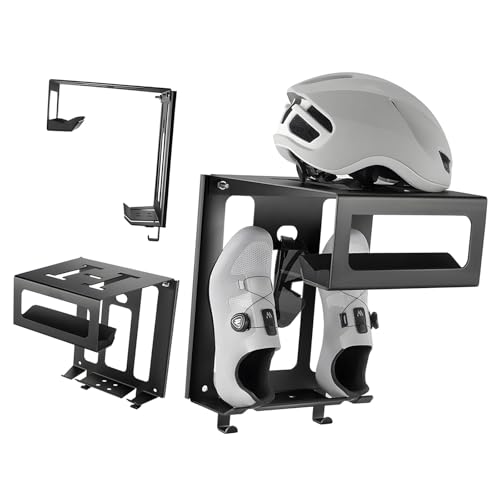Ekoama Estante de almacenamiento de montaje en pared de ciclo fuerte, plan de ahorro de espacio para carretera, montaña, ciudad, velocipedes, fácil instalación, aluminio, todo