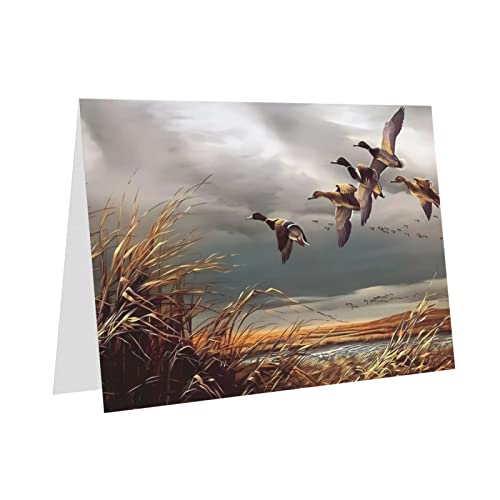 YYHHAOFA Biglietto di auguri verde scuro con