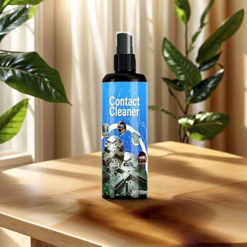 Contact Cleaner Precision, Quick-Drying Electronics, Dust Removal Spray, Motherboard Circuit Board, TV Computer Phone Cleanser, Laptop Keyboard Battery Terminal Cleaner for Electronics