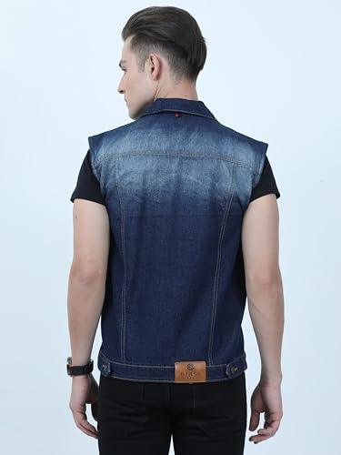 Image of VROJASS Denim Casual Half Sleeeves Men's Jacket Classy Winter Wear for Boy's(JX-OV1S-SFDQ)