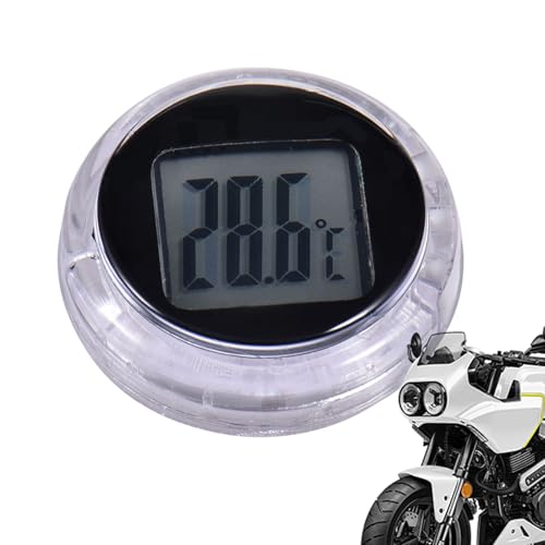 Mini Misuratore di Temperatura | Strumento Di Misurazione Digitale Impermeabile - Misuratore Di Temperatura Adesivo Per Motocicletta - per Auto, Moto, Bagno, Ambienti Interni, Casa, Garage, Soggiorno