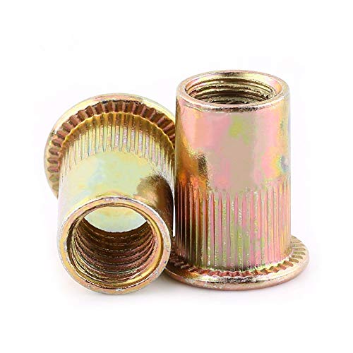 Rivetto Filettato Con Testa Piana E Gambo Zigrinato M5