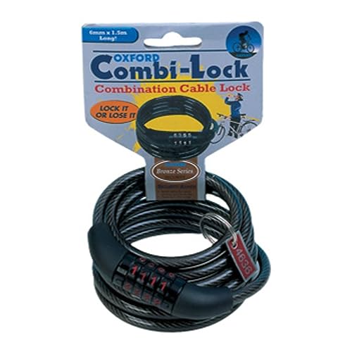 Oxford OF210 Combination Cable Lock, Bronze