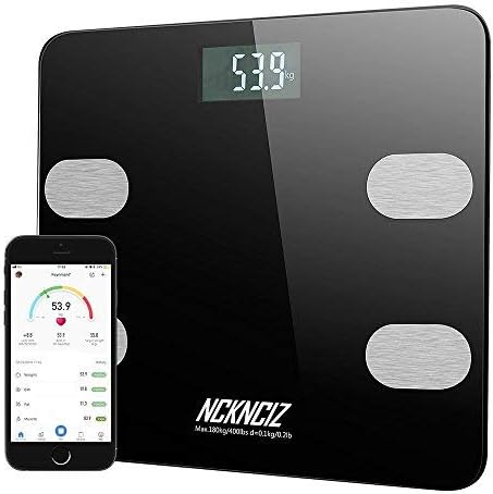 Body Fat Scale Bathroom Digital Smart Bluetooth Weight Scales with Wireless APP Control for Body Fat, Body Weight, Muscle Mass, Water, BMI, BMR, Bone Mass and Visceral Fat