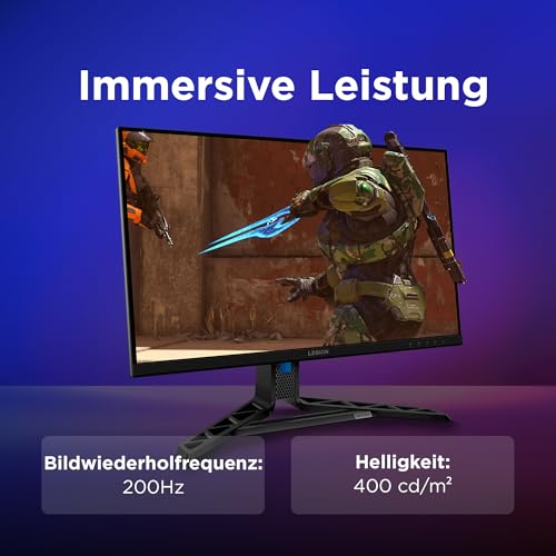 Lenovo Legion R27qe Gen 2 | 27 QHD WLED Gaming Monitor | 2560x1440 | 16:9 | 200 Hz | IPS-Panel | 0.5ms Reaktionszeit | HDMI | DisplayPort | TÜV Eye Comfort Schutz | Raven schwarz | 5.9 kg