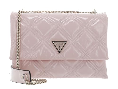 GUESS Deesa Crossbody Flap, Sac Convertible, Rabat bandoulière Femme, Rose poudré, Taille Unique