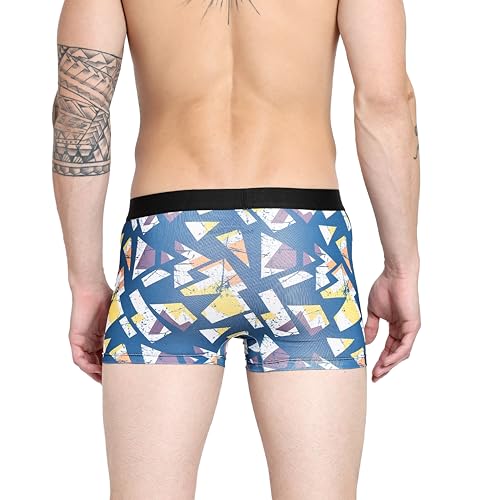 Image of 5Mayi Mayi Men's Stylish Printed Boxer Shorts - Pack of 5 | Stretchable, Breathable, and Ultra-Soft Innerwear for Everyday Comfort White (in, Numeric, 85, Regular, 2, Multi)