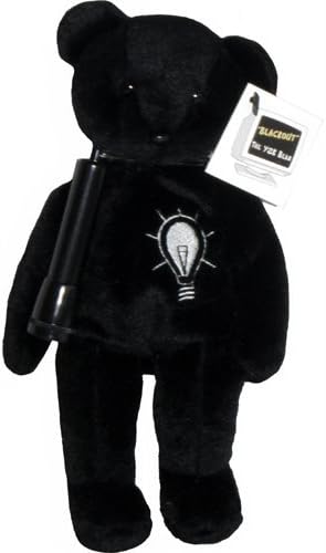 BLACKOUT the 8" Flashlight Bean Bag Bear, 1999