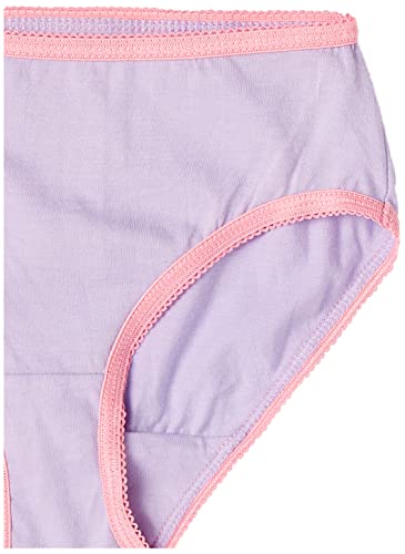 Trimfit Girls' 10-Pack Colorful Kisses Bright Pink & Plaid Briefs Xs, Multi Print, X-Small / 2-4 #TOP2