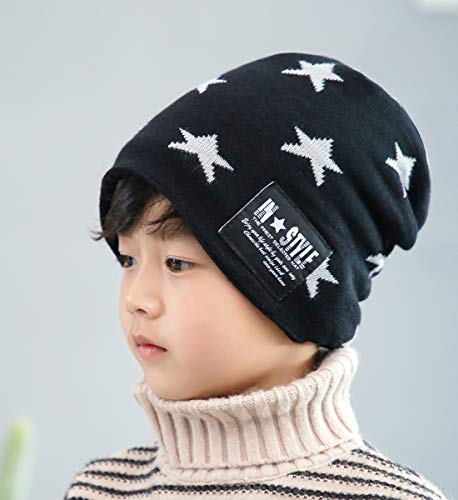 T WILKER 2Pcs Kids Winter Knitted Hats+Scarf Set Warm Fleece Lining Cap for 5-14 Year Old Boys Girls T WILKER 2Pcs Kids Winter Knitted Hats+Scarf Set Warm Fleece Lining Cap for 5-14 Year Old Boys Girls