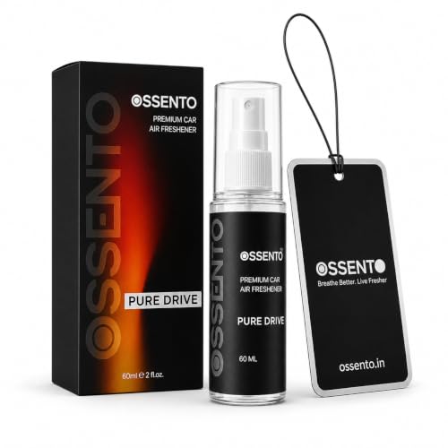 Image of Premium Car Air Freshener Spray 60ml | Pure Drive | Anti Odour Technology | Lavender & Vanilla Twist | Interior Fabric Freshener | Long Lasting Luxury Fragrance | Up to 400+ Sprays