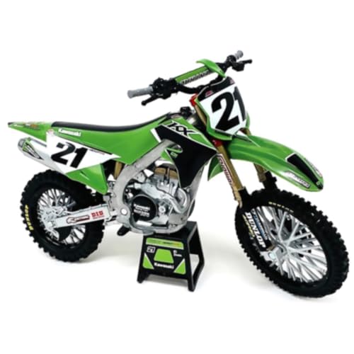 New Ray Kawasaki KX450SR Dirt Bike Motorcycle #21 Jason Anderson Green and Black Kawasaki Racing Team 1/6 Model